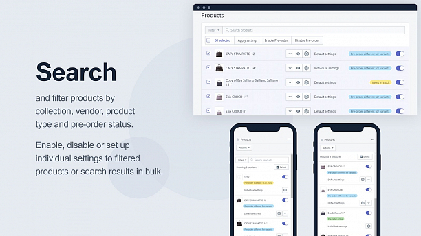 Фото 2 - E-commerce Shopify App - Pre-Order Manager
