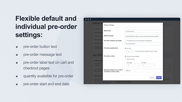 Фото 3 - E-commerce Shopify App - Pre-Order Manager